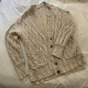 Free People • Montana Cable Knit Cardigan • L